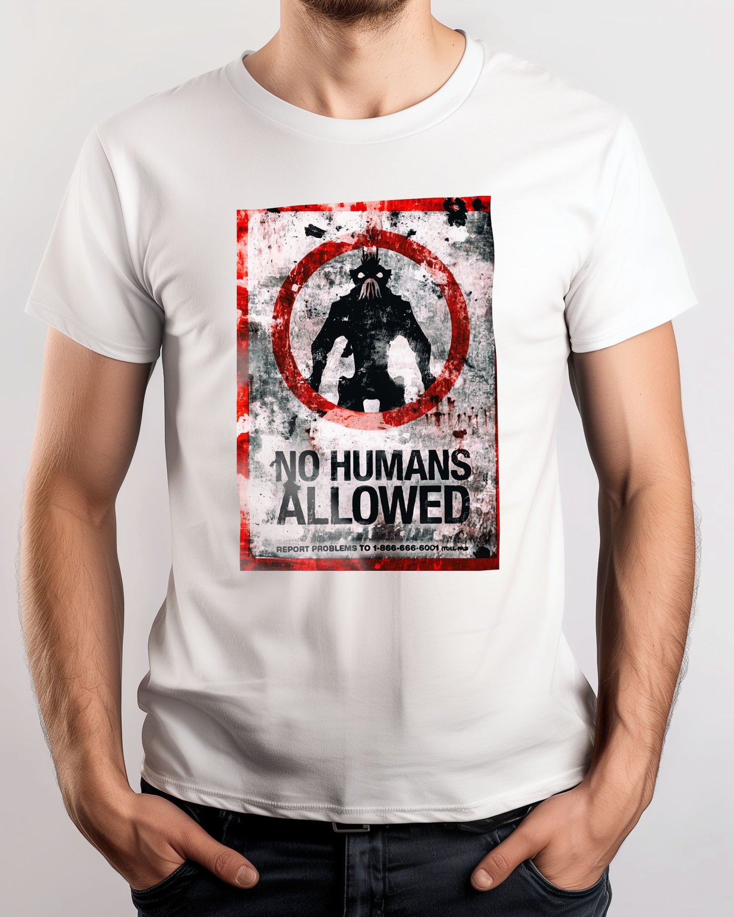 District 9 no humans allowed sign - @SyanArt