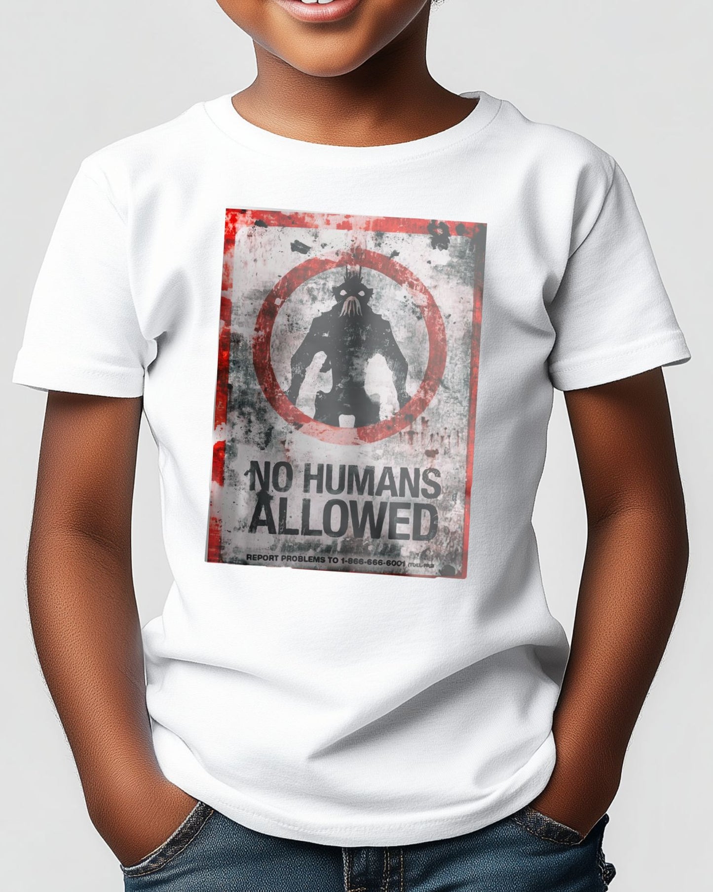 District 9 no humans allowed sign - @SyanArt