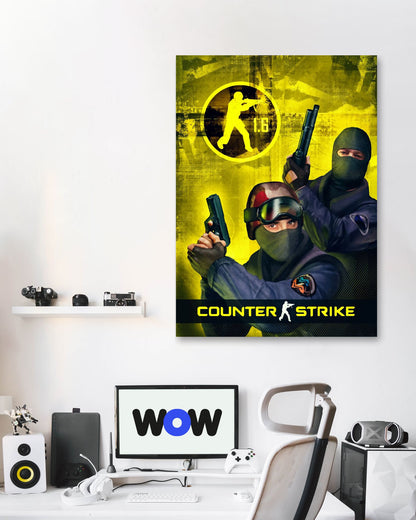 Counter Strike 1.6 retro classic coverart - @SyanArt