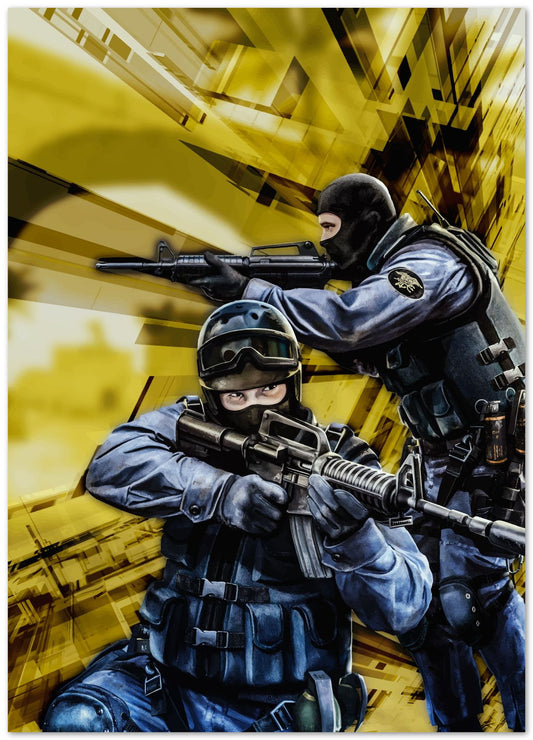 Counter Strike Source classic cover art - @SyanArt