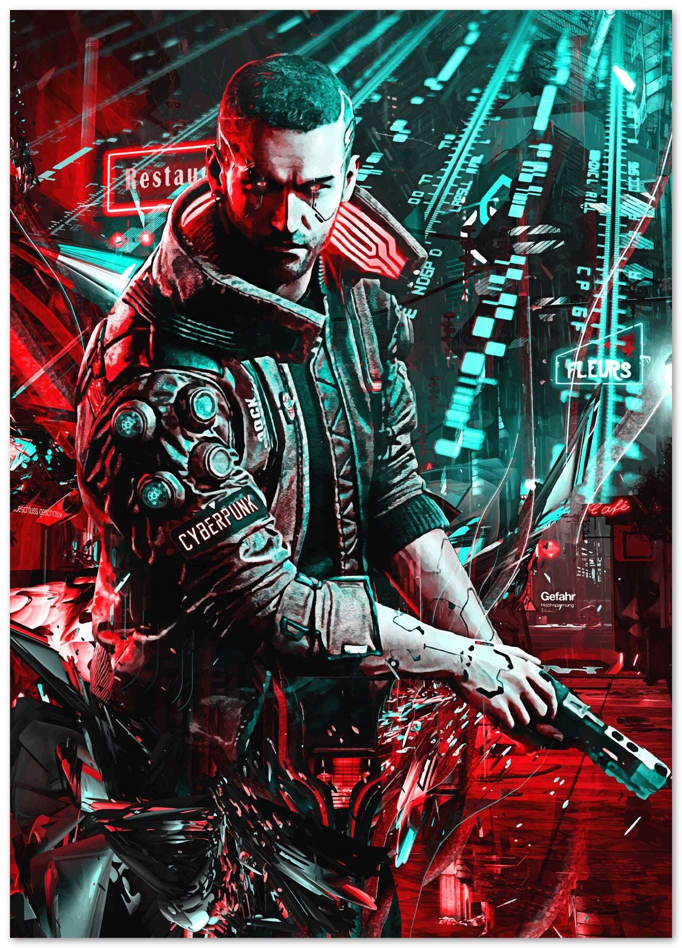 CyberPunk 2077 gaming art inspired - @SyanArt