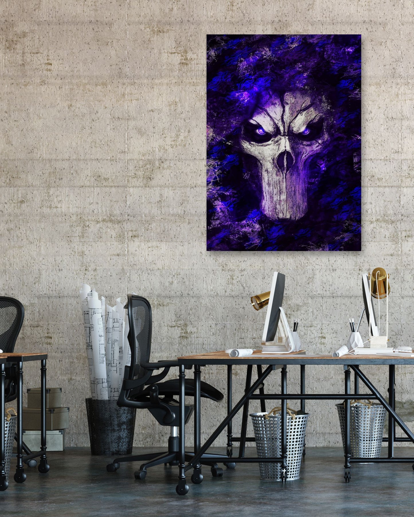 Darksiders 2 Death mask purple fantasy - @SyanArt