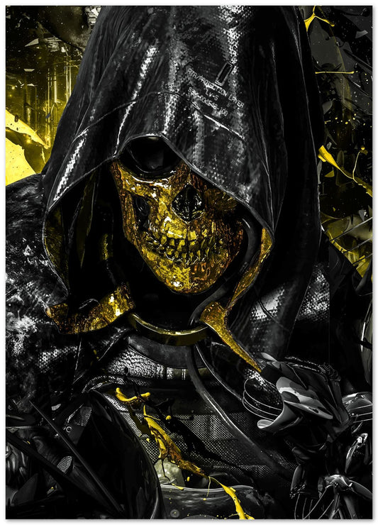 Death Stranding golden death mask - @SyanArt