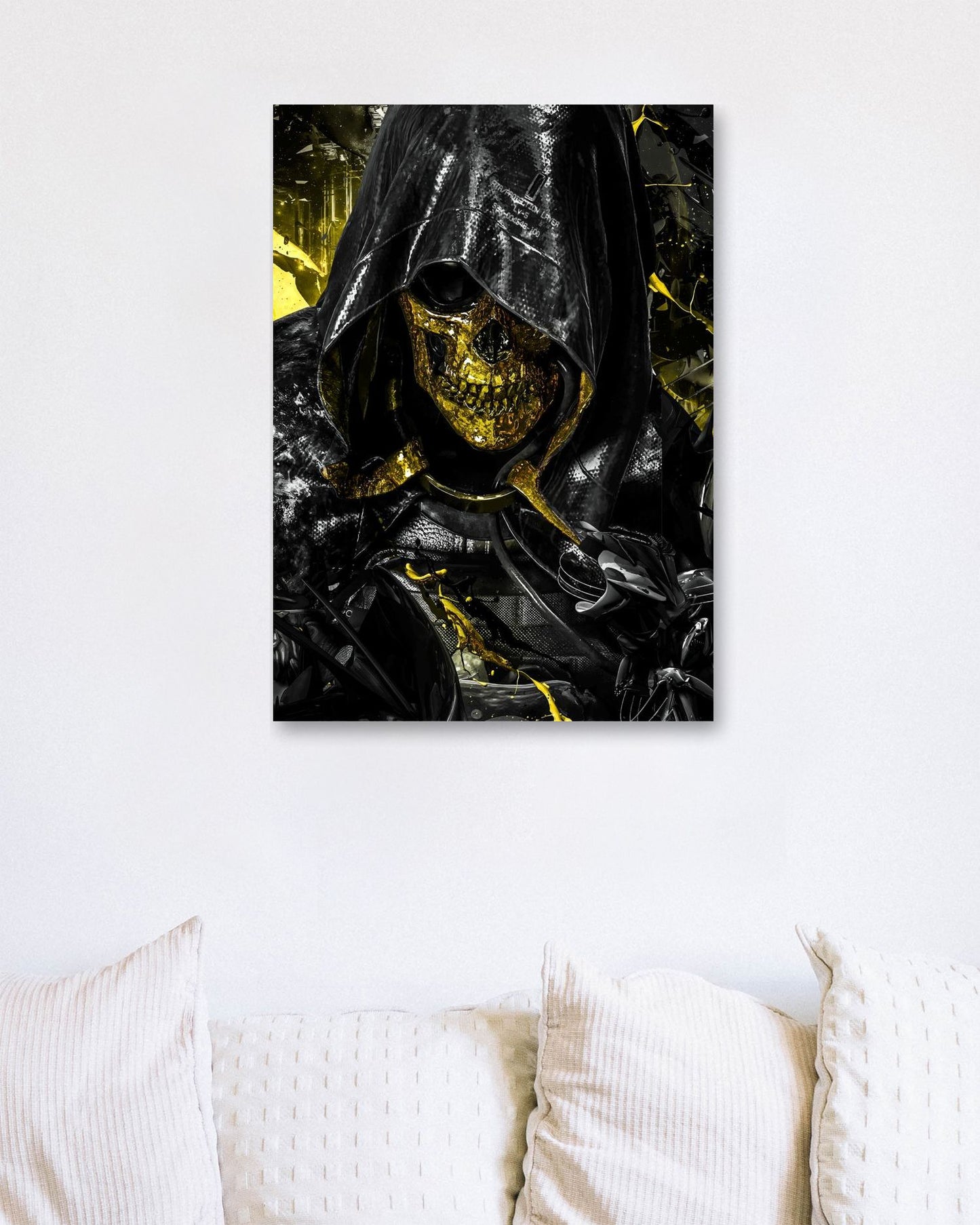 Death Stranding golden death mask - @SyanArt