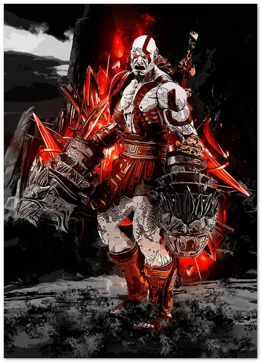 God of War abstract kratos power - @SyanArt