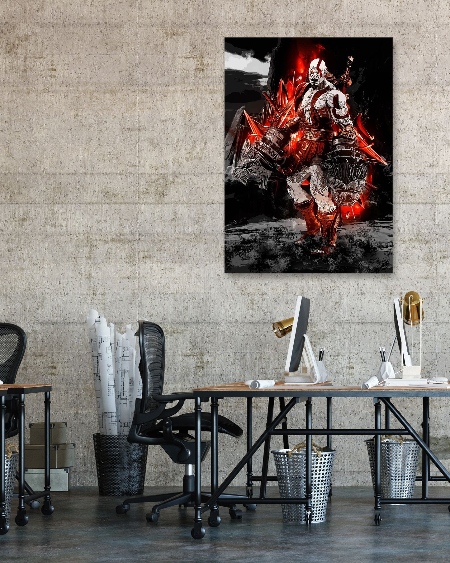 God of War abstract kratos power - @SyanArt