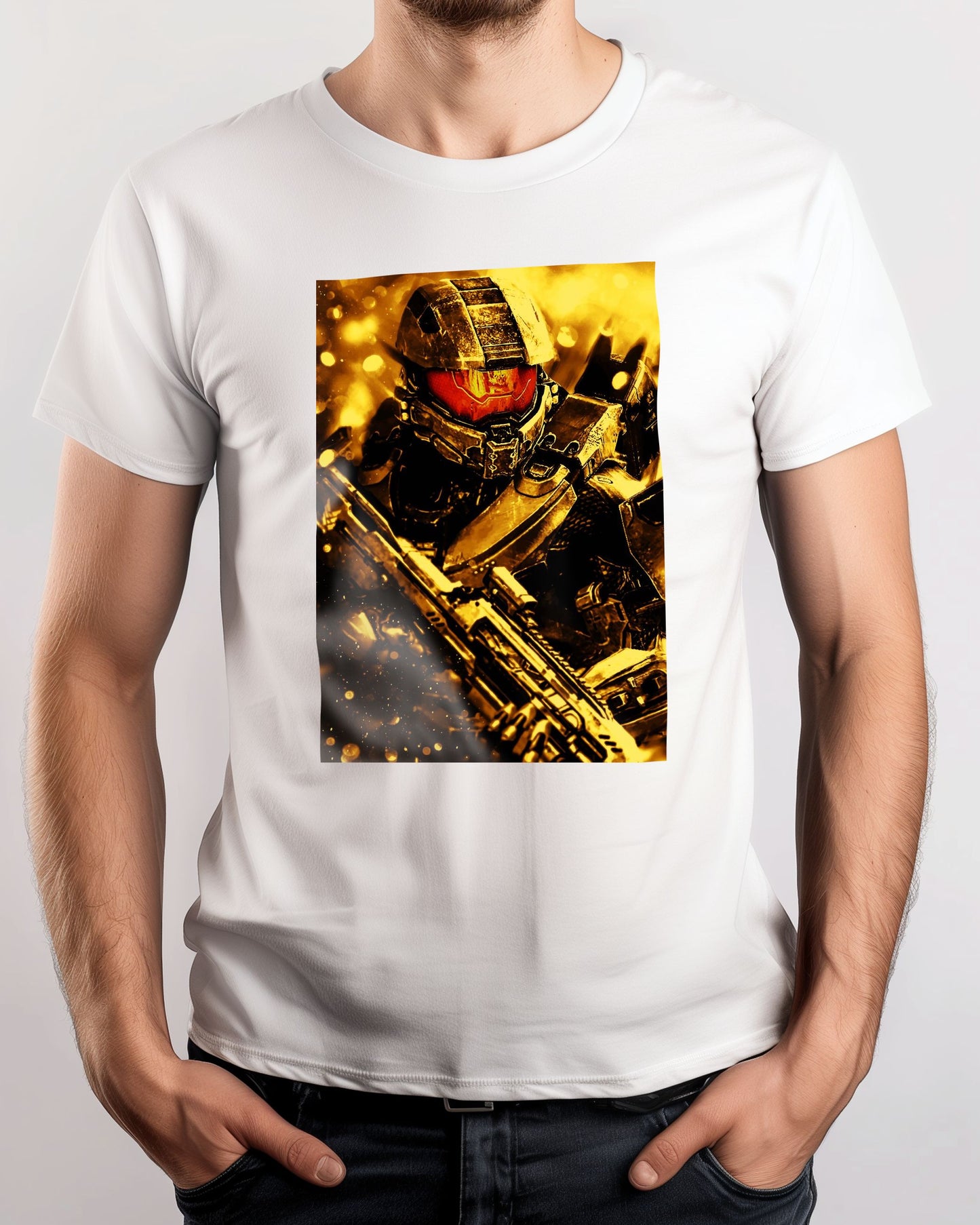 Halo master chef golden soldier - @SyanArt