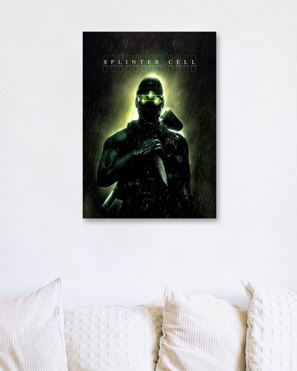 Splinter cell Sam fisher rain night vision - @SyanArt