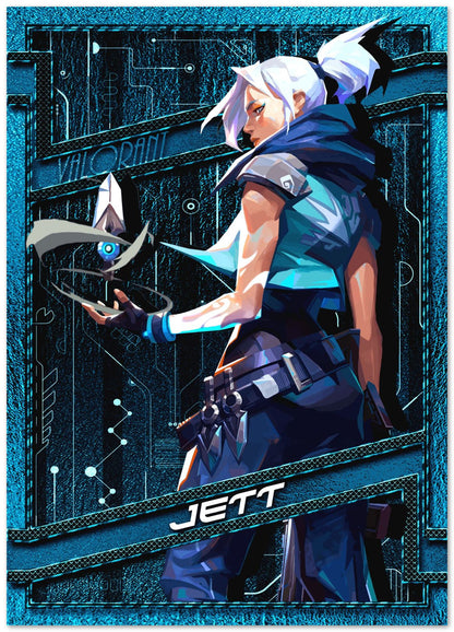 Valorant Jett agent - @SyanArt