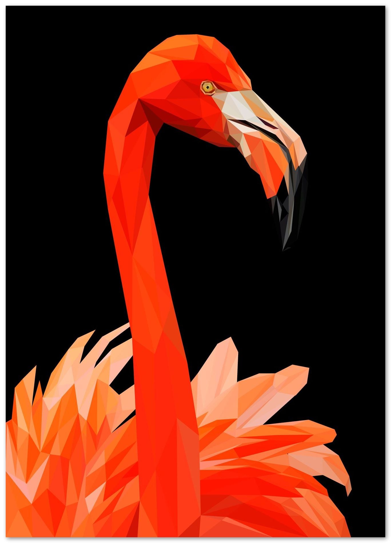 flamingo nursery animals poster - @Artnesia