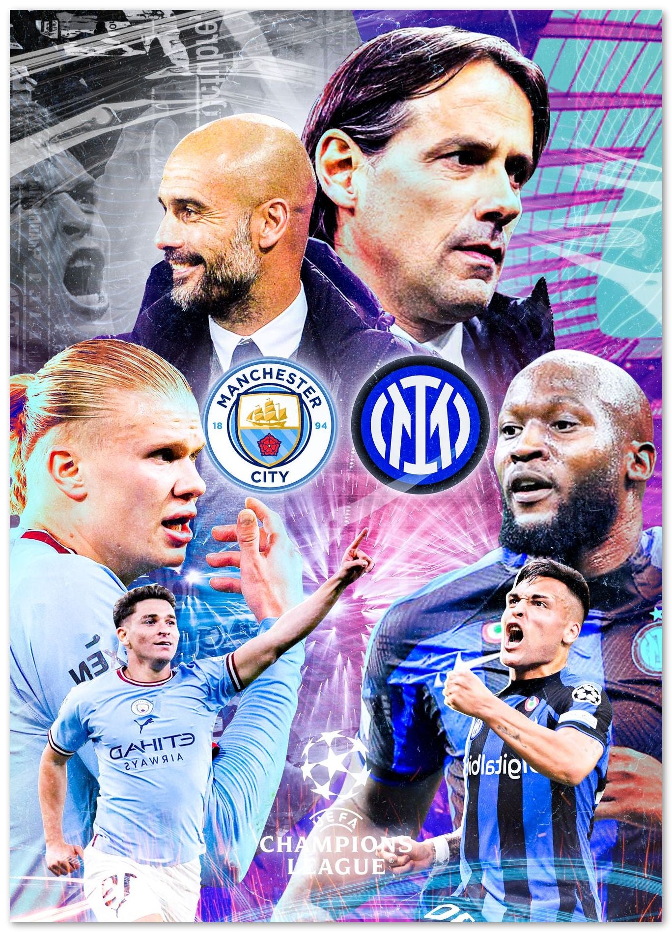 Manchester City VS Inter Milan Champions League Final 2023 - @ColorizeStudio