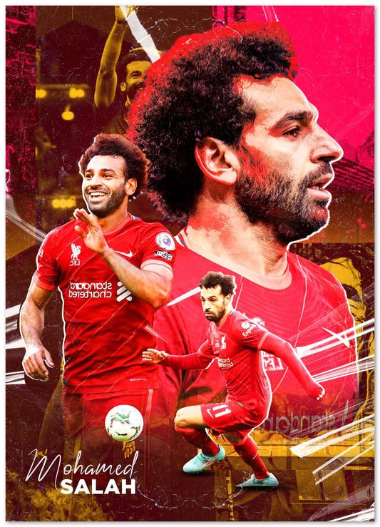 Mohamed Salah Liverpool Art - @ColorizeStudio