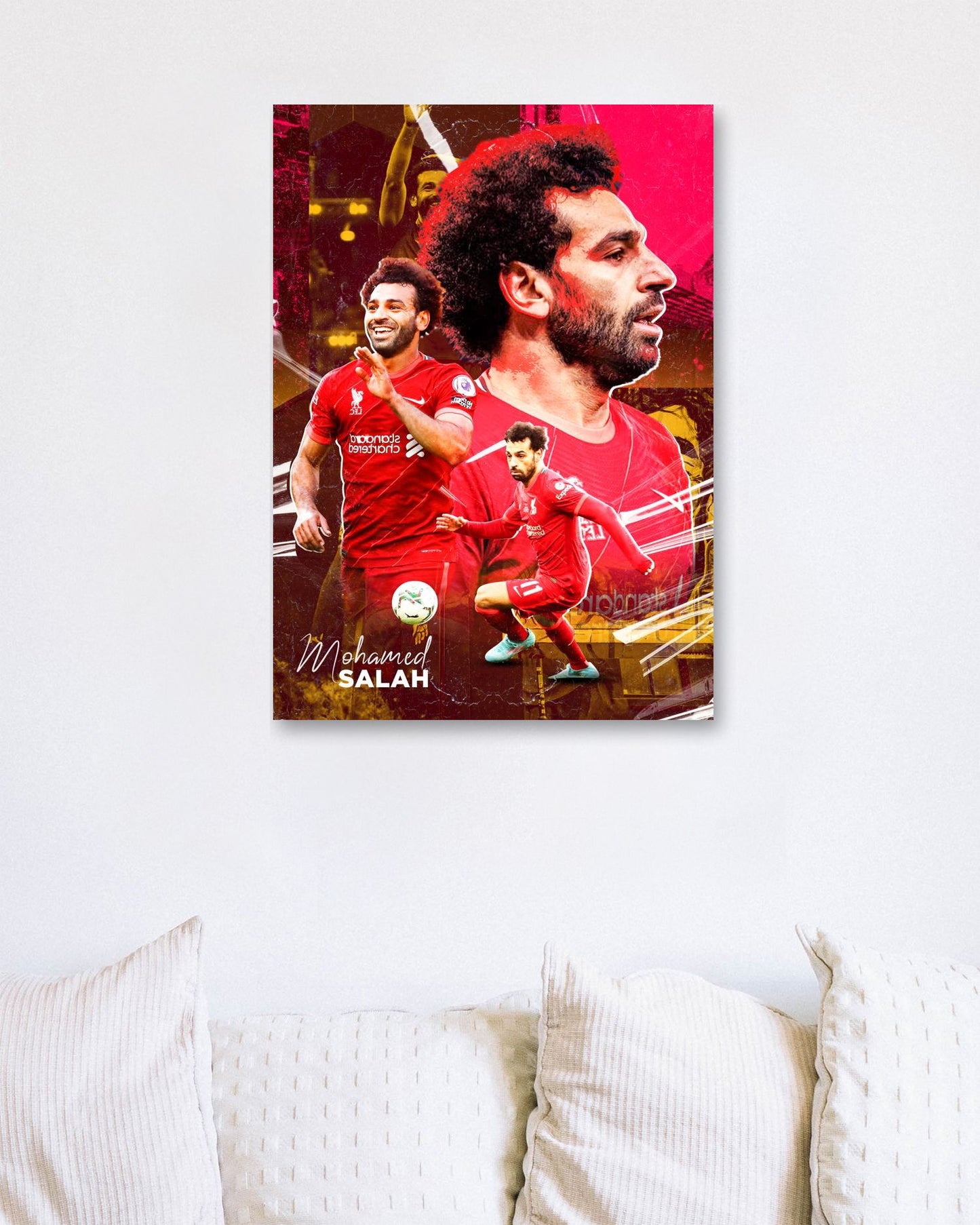Mohamed Salah Liverpool Art - @ColorizeStudio