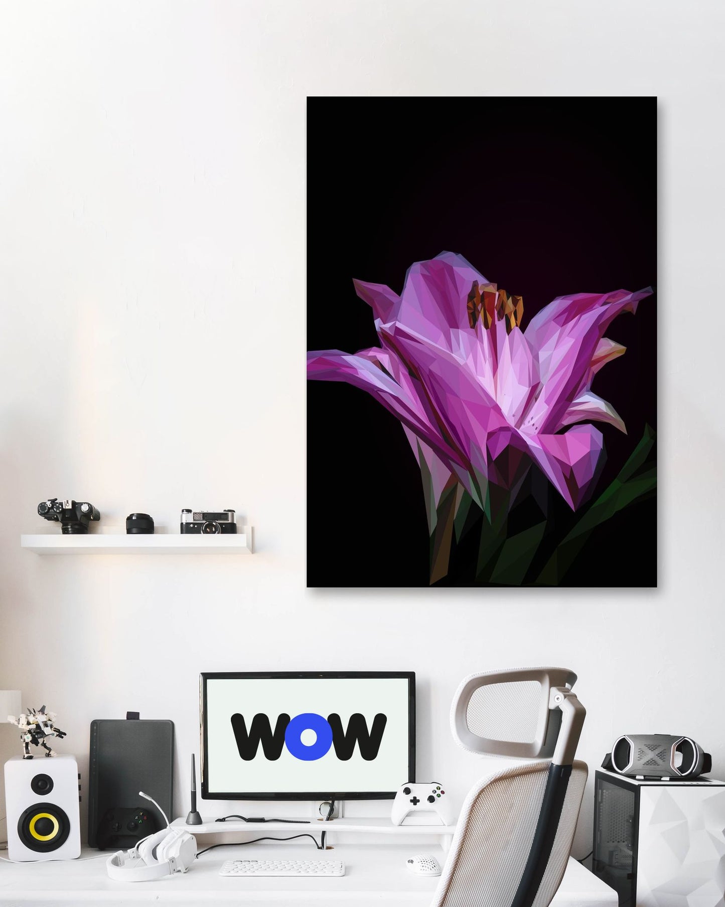 purple flower pop art - @Artnesia