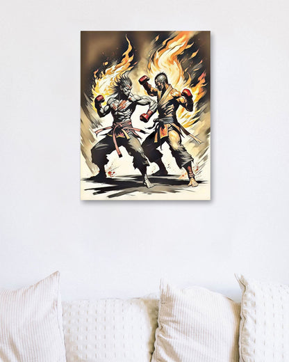 Duo Man in Combat - @JongKlebesGallery