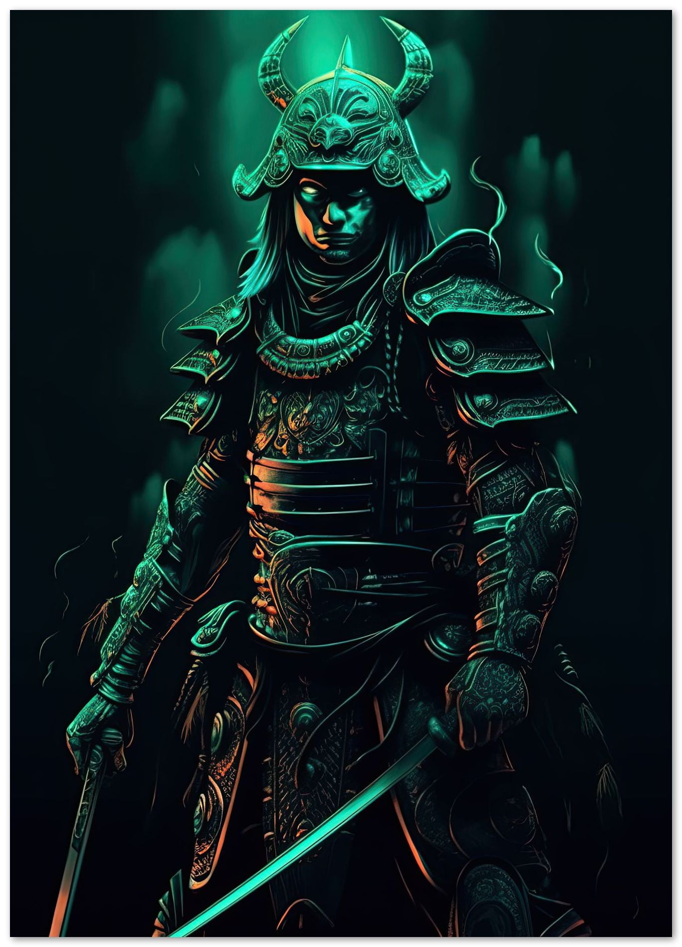 Samurai Green Black - @ZakeDjelevic