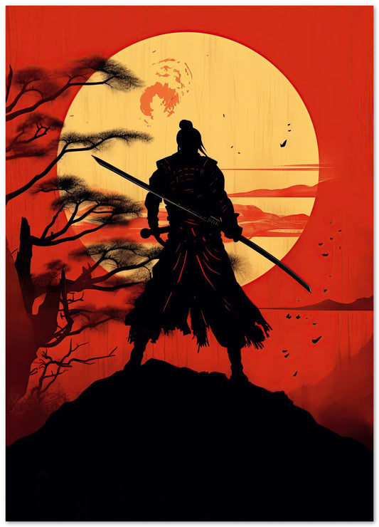 Samurai Moon Black Orange - @ZakeDjelevic