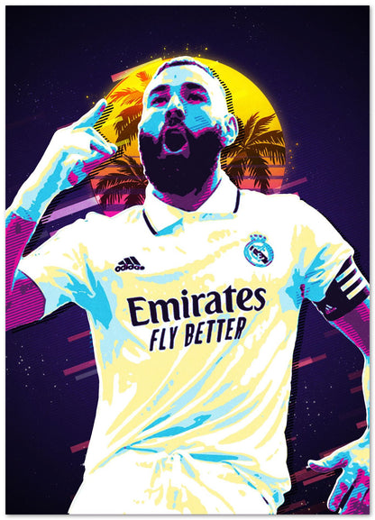 Karim Benzema Retro - @ColorizeStudio