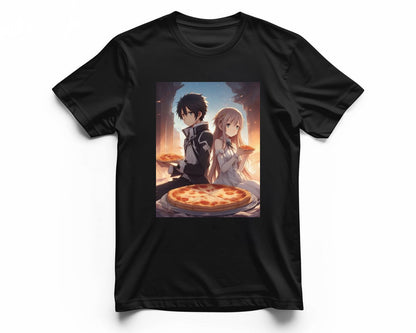 Kirito Asuna Eating Pizza - @JongKlebesGallery