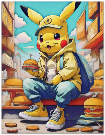 Pikachu & Burger - @JongKlebesGallery