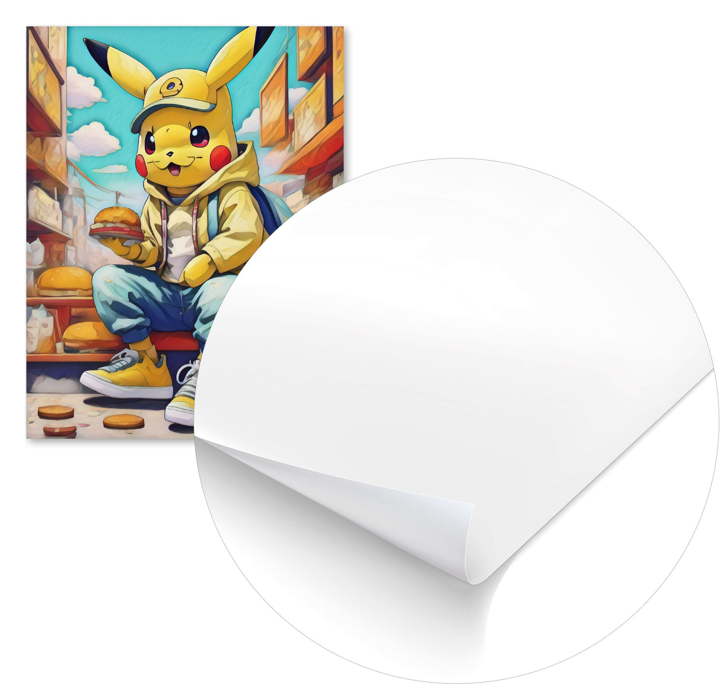 Pikachu & Burger - @JongKlebesGallery