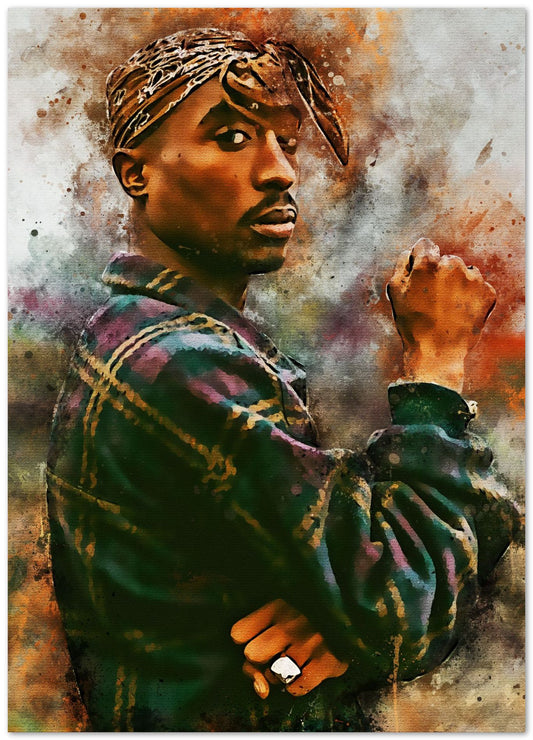 splatter by Tupac Shakur new art - @4147_design