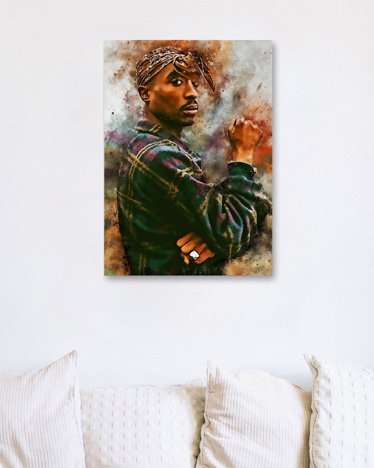 splatter by Tupac Shakur new art - @4147_design