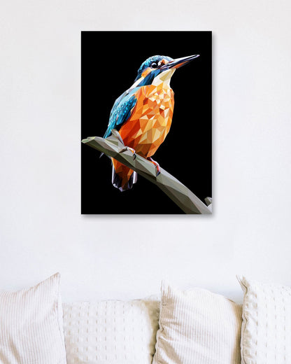 kingfisher bird - @Artnesia