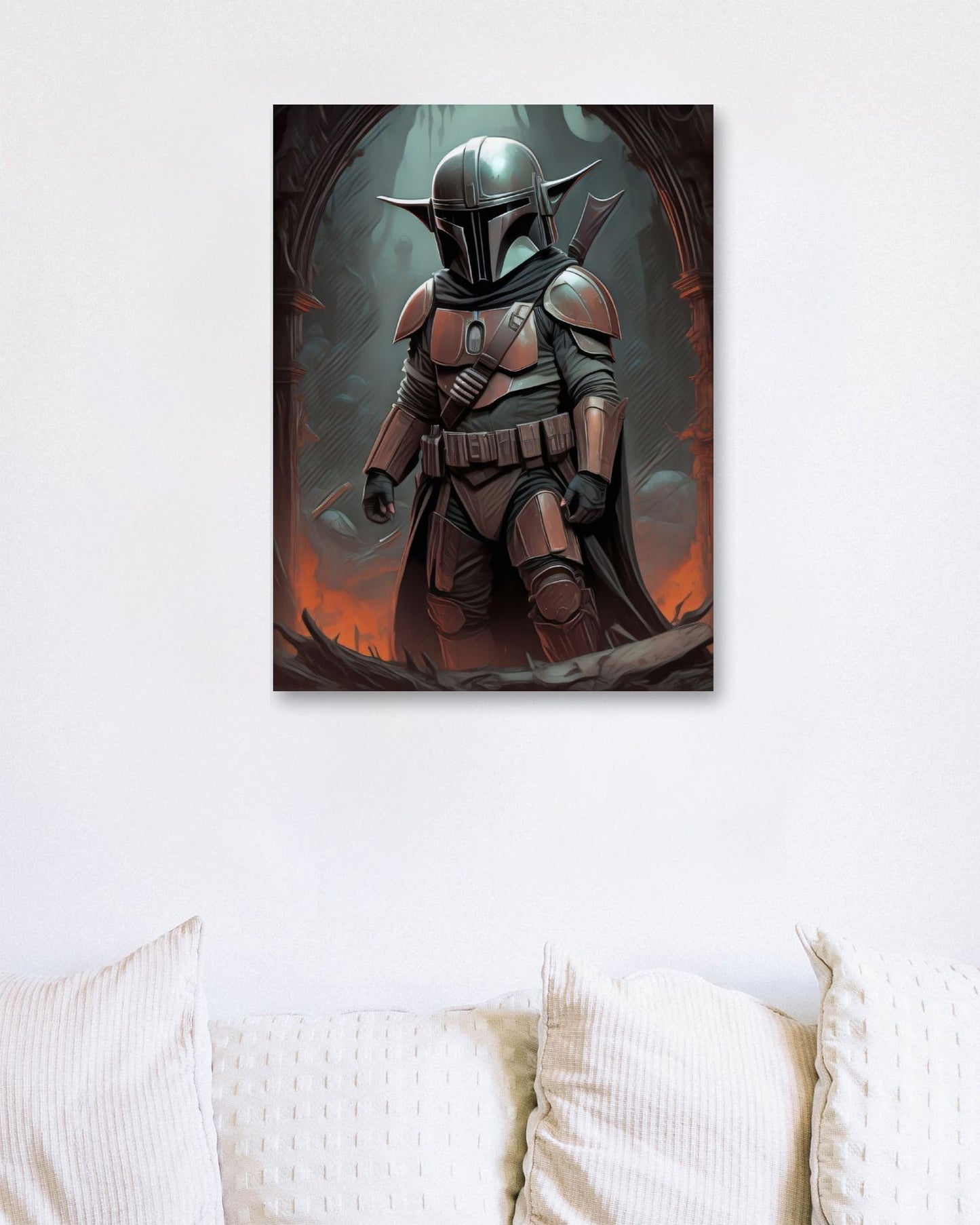 Grogu as Mandalorian - @JongKlebesGallery