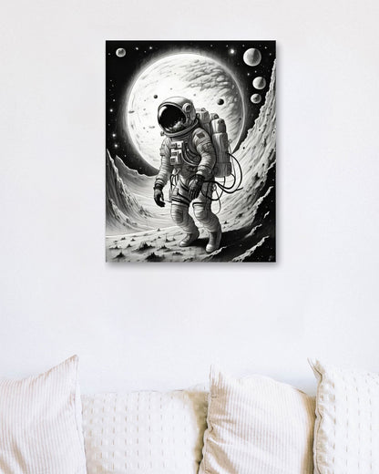 Astronaut in Space - @JongKlebesGallery