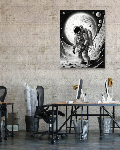 Astronaut in Space - @JongKlebesGallery