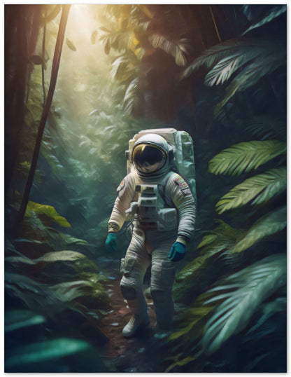 Astronaut Lost in Jungle - @JongKlebesGallery