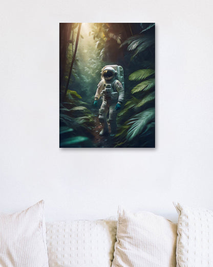 Astronaut Lost in Jungle - @JongKlebesGallery