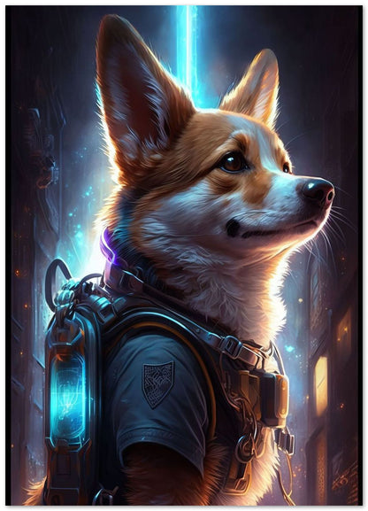 Cyberpunk Corgi Dog 2 - @Sagitarius