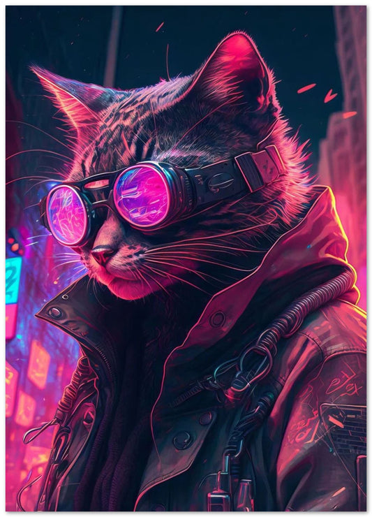 Cyberpunk Human Cat - @Sagitarius