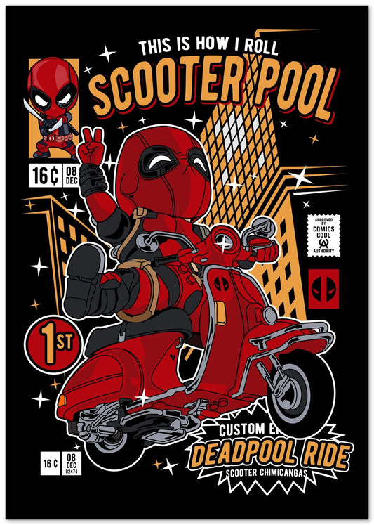 Deadpool Scooter - @hikenthree
