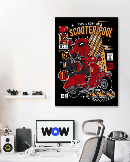 Deadpool Scooter - @hikenthree