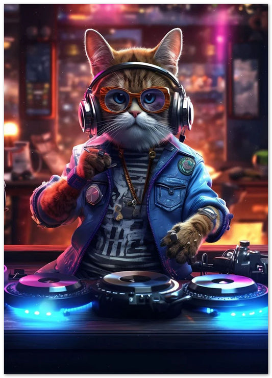 The Cyberpunk Cat DJ - @Sagitarius