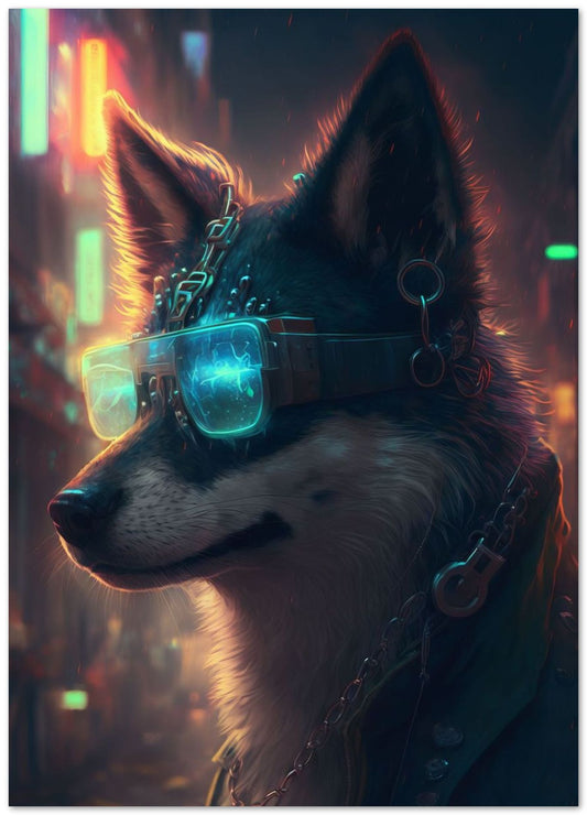 The Vintage Cyberpunk Dog - @Sagitarius