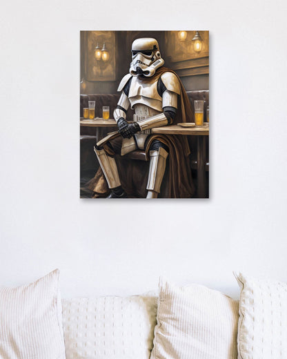 Stormtrooper in Restaurant - @JongKlebesGallery