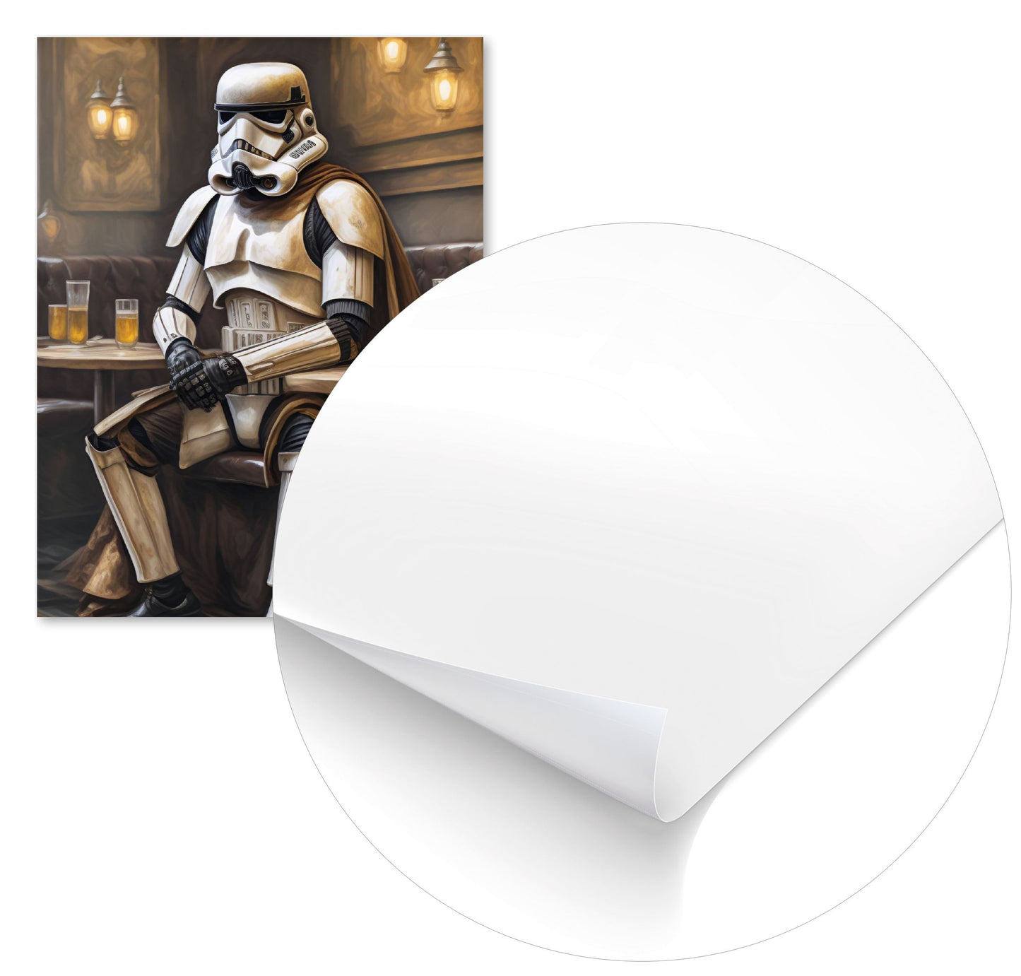 Stormtrooper in Restaurant - @JongKlebesGallery