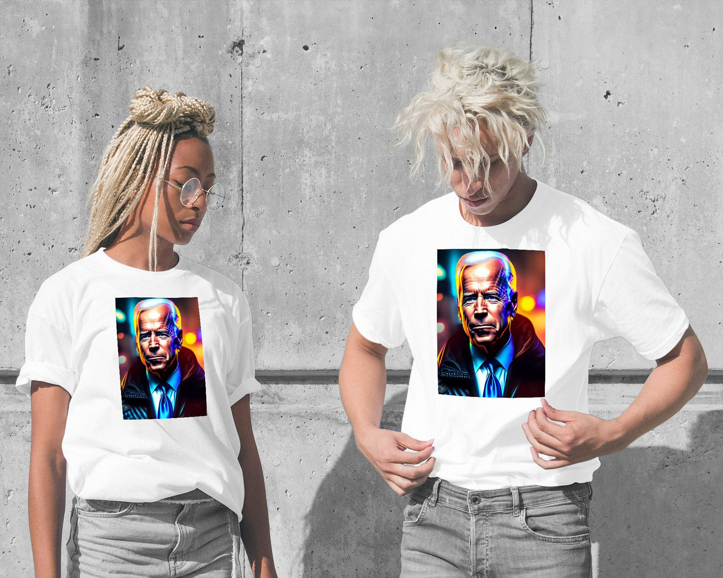 Joe Biden Neon Art - @AROMABOLD