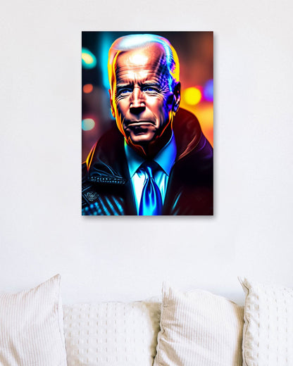 Joe Biden Neon Art - @AROMABOLD