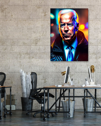 Joe Biden Neon Art - @AROMABOLD