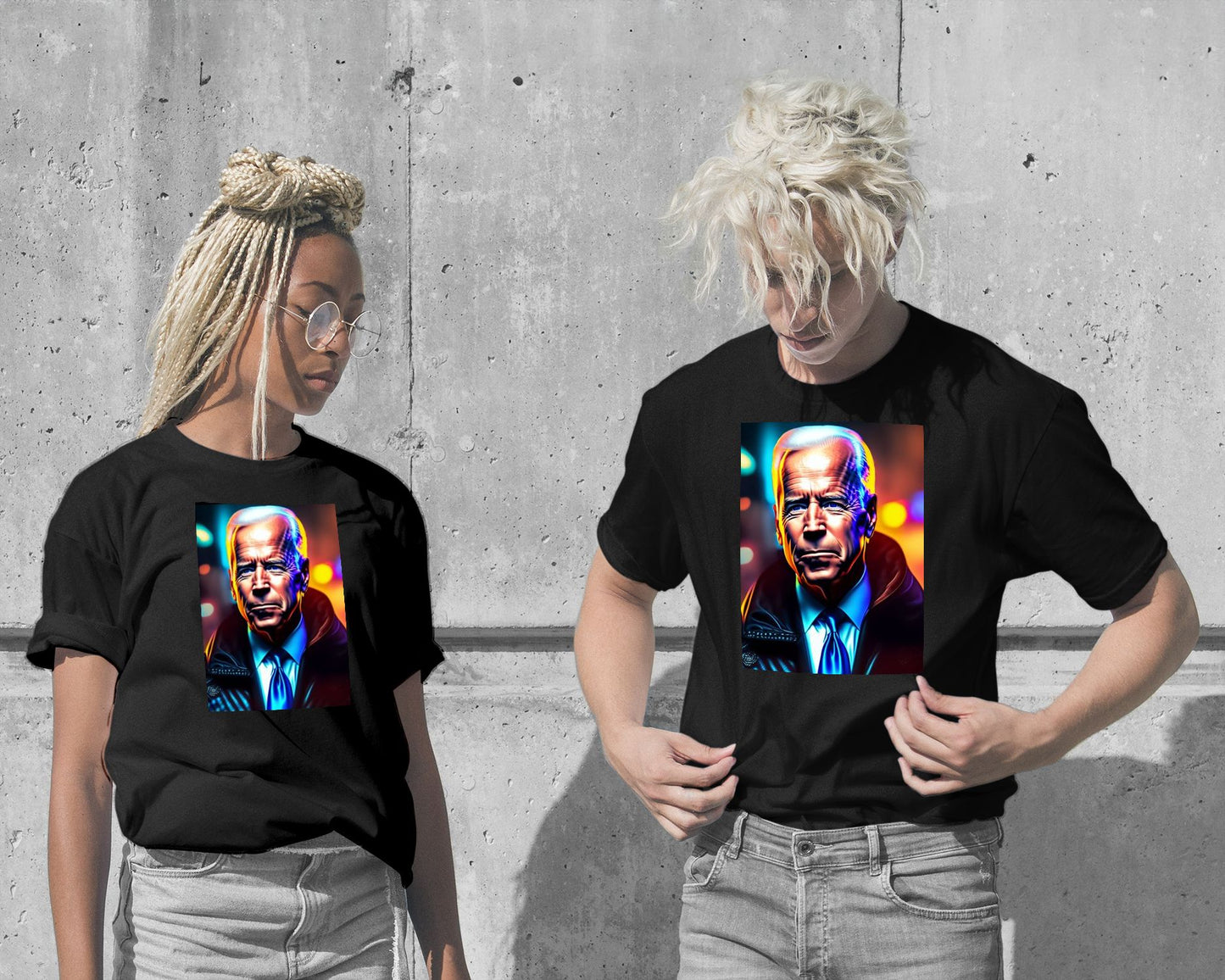 Joe Biden Neon Art - @AROMABOLD