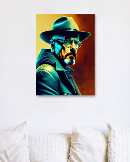 Heisenberg Walter White Portrait - @AROMABOLD