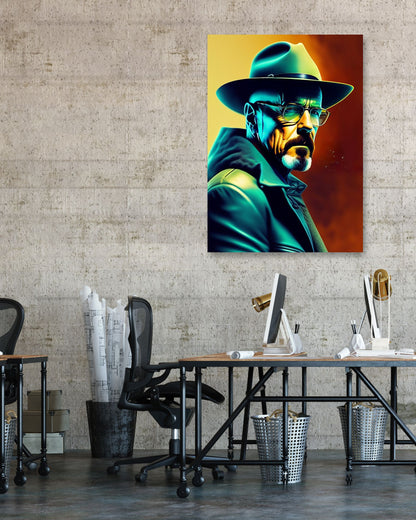 Heisenberg Walter White Portrait - @AROMABOLD