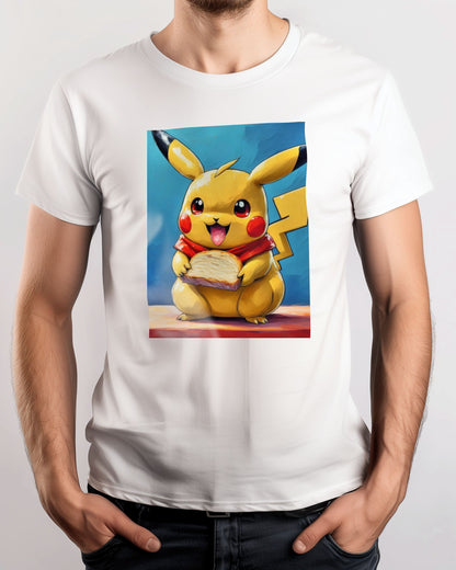 Pikachu eating sandwich - @JongKlebesGallery