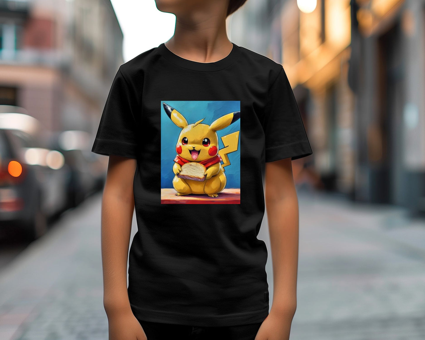 Pikachu eating sandwich - @JongKlebesGallery