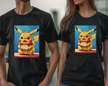 Pikachu eating sandwich - @JongKlebesGallery